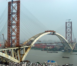 上海盧浦大橋世界第一跨